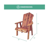American Furniture Classics Cedar Stationary Chair W Stationary Ottoman