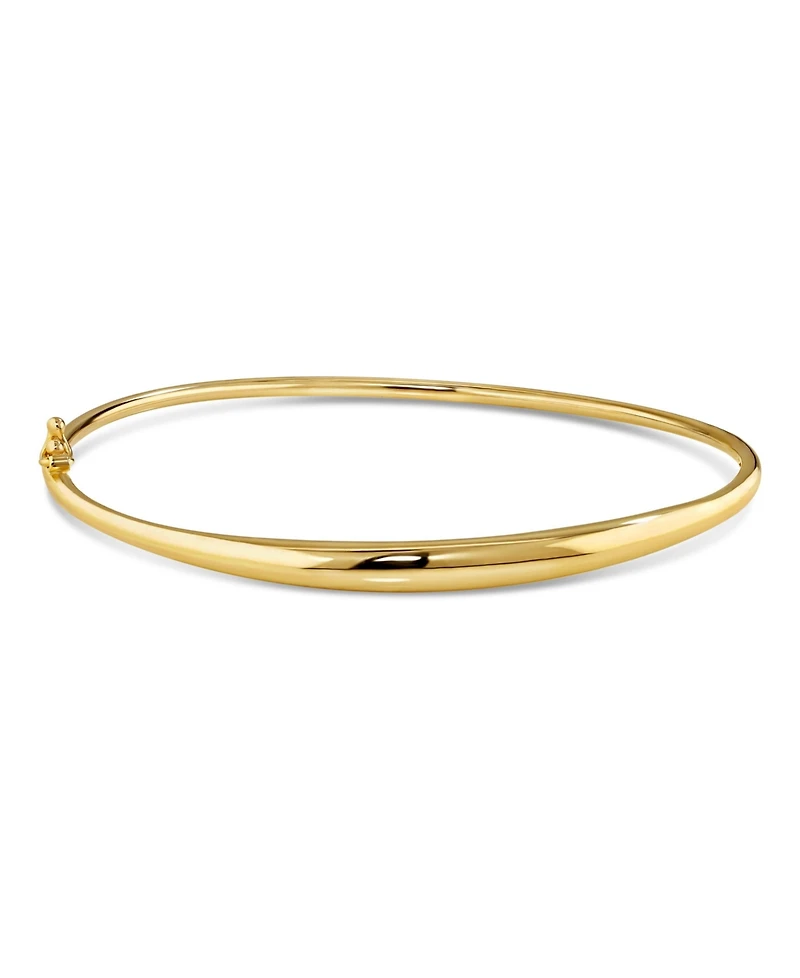 Devata Dome Bangle Bracelet in 14K Gold, Fits Small Wrist, approx. 3.6 grams