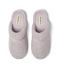 Dearfoams Women's Serena Marled Chenille Scuff Slippers