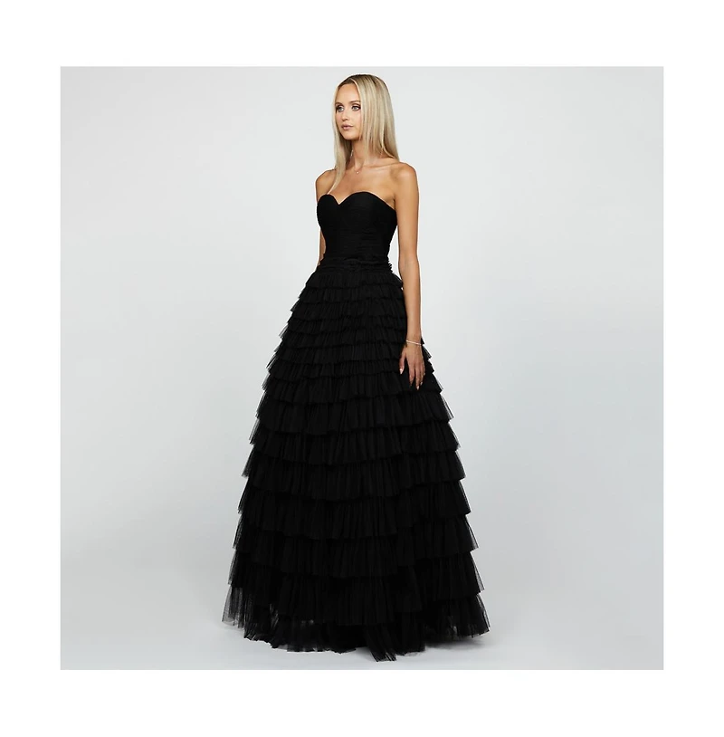 Bariano Women's Serenity Sweetheart Strapless Ball Gown