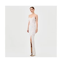 Bariano Sera Strappy Back Sequin Gown
