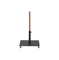 Meridian Furniture Fiji White Fabric / Matte Black Aluminum Patio Umbrella with Base Sets