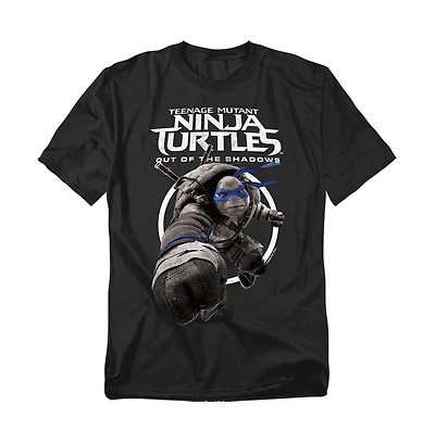 Logovision Men's Teenage Mutant Ninja Turtles Out Of The Shadows Mono Leonardo T-Shirt