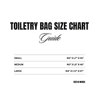 Fleurs Blanche Platinum Small Toiletry Bag