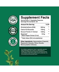 Extra Strength Diindolylmethane Dim Supplement, Dim Complex Men & Women, Hormone Balance & Prostate Support Supplement, Nature's Craft, 60ct
