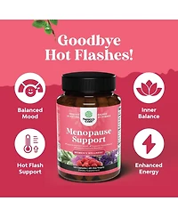 Nature's Craft Menopause Support Capsules, Hormone Balance for Women for Night Sweats Mood, Nature's Craft