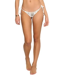 Beach Bunny Swimwear Women's Hard Summer Cutout Tie Side Bikini Bottom