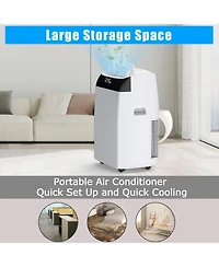 12,000 Btu Portable Air Conditioner - Built-in Dehumidifier & Fan, 3-in-1 Led Display Unit, Remote Control, Ideal for Home, Office, Dorm & Rv