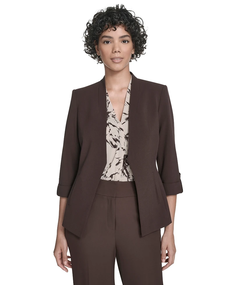 Calvin Klein Petite Open Front Jacket