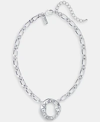 I.n.c. International Concepts Crystal Circle Pendant Necklace, 16" + 3" extender, Macy's Exclusive