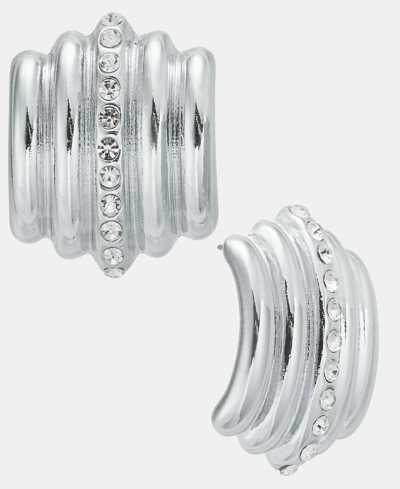 I.n.c. International Concepts Pave Multi-Row J-Hoop Earrings, Macy's Exclusive