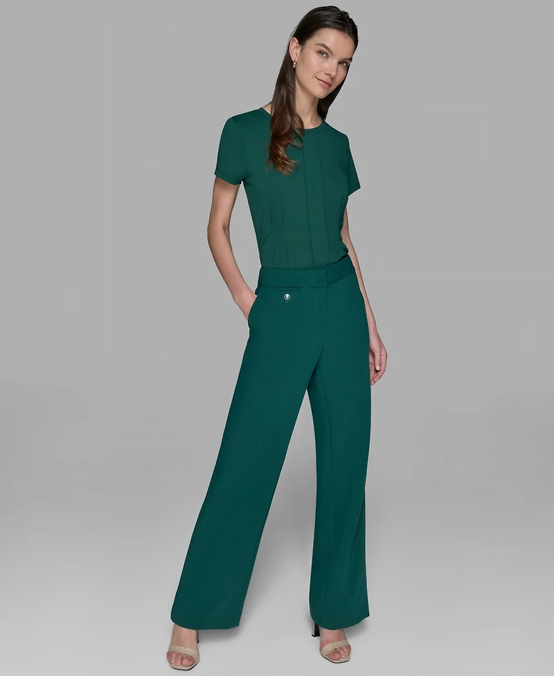 Karl Lagerfeld Paris Women's Straight-Leg Pants