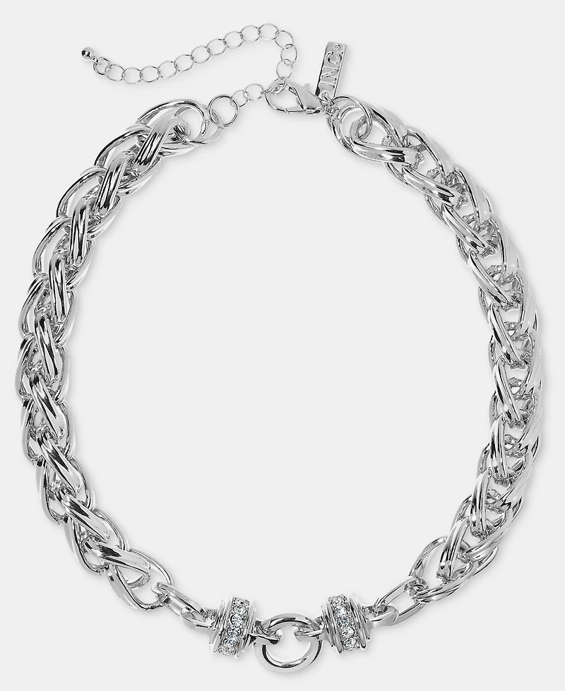 I.n.c. International Concepts Crystal Chain Link Collar Necklace, 15-1/2" + 3" extender, Macy's Exclusive