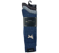 Gold Toe Men's 3-Pack Hampton Embroidered Reinforced Toe Crew Socks