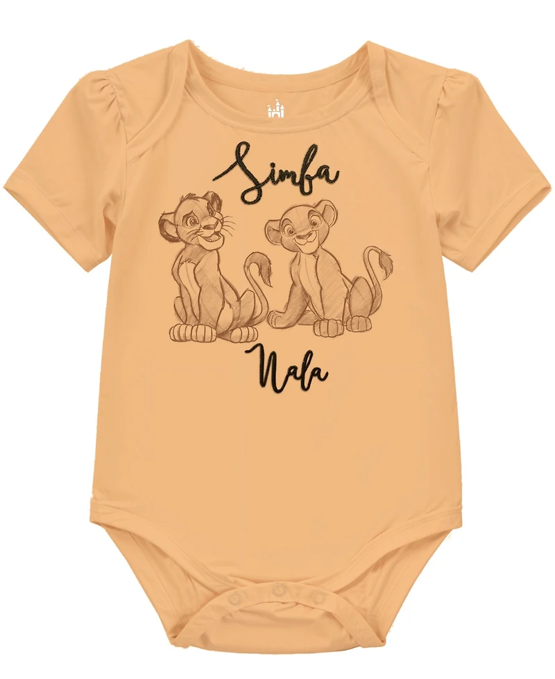 Disney Baby Boys 3-Pack Lion King Short Sleeve Bodysuits