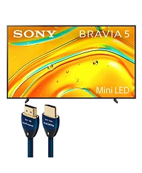 Sony Bravia 5 98 Inch Mini Led 4K Hdr Google Tv (2025) with AudioQuest Sky 3m Hdmi Cable