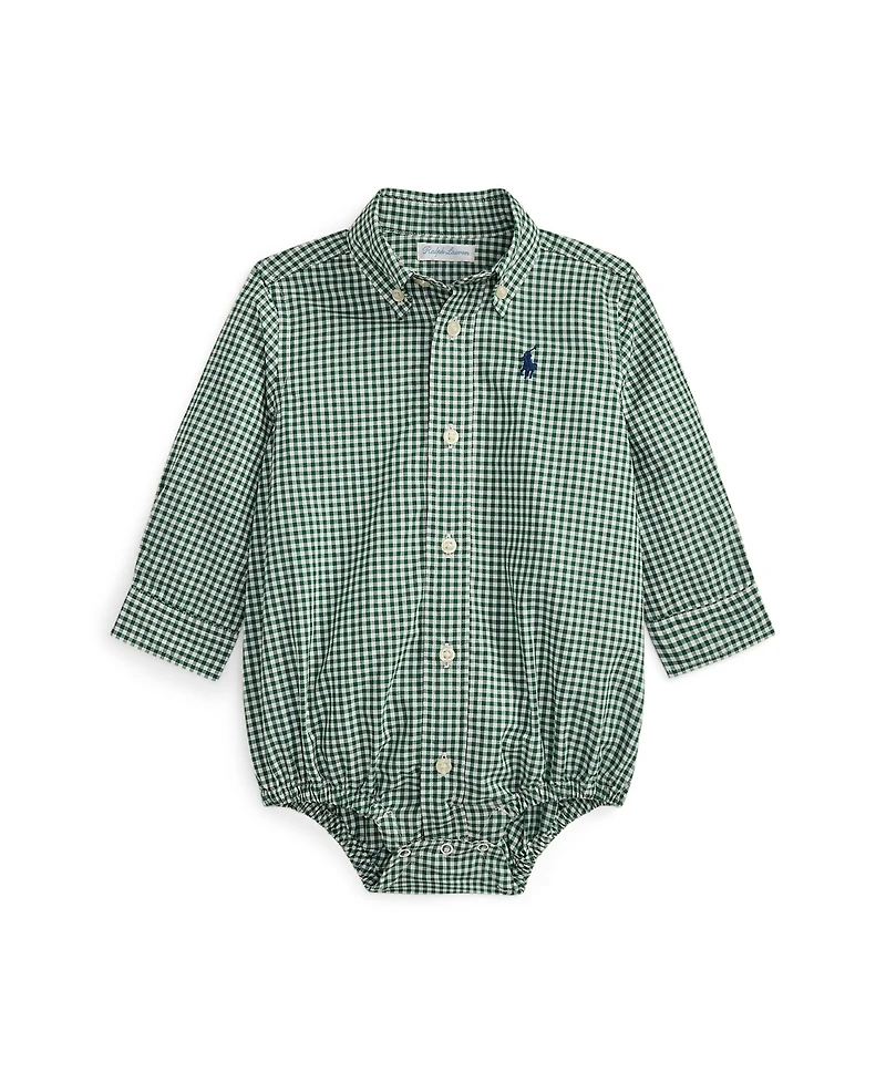 Polo Ralph Lauren Baby Boys Gingham Cotton Poplin Bodysuit