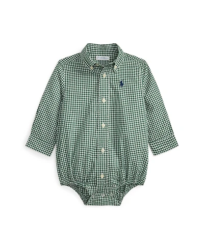 Polo Ralph Lauren Baby Boys Gingham Cotton Poplin Bodysuit