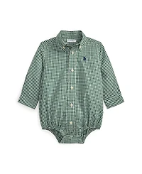 Polo Ralph Lauren Baby Boys Gingham Cotton Poplin Bodysuit