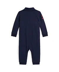 Polo Ralph Lauren Baby Boys Big Pony Cotton Mesh Long Sleeves Coverall