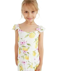 Belle & Bloom Little Girls Sunset Sakura Maxi Dress