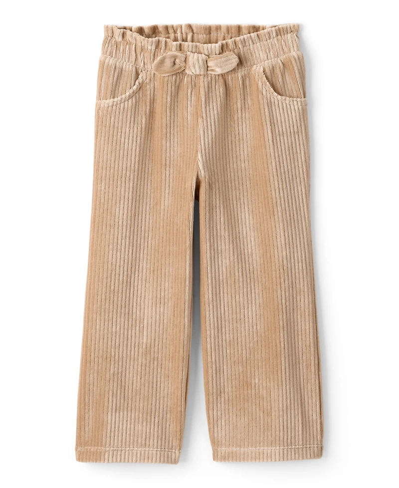 Carter's Toddler Girls Crewneck Top and Corduroy Wide Leg Pant, 2-Piece Set
