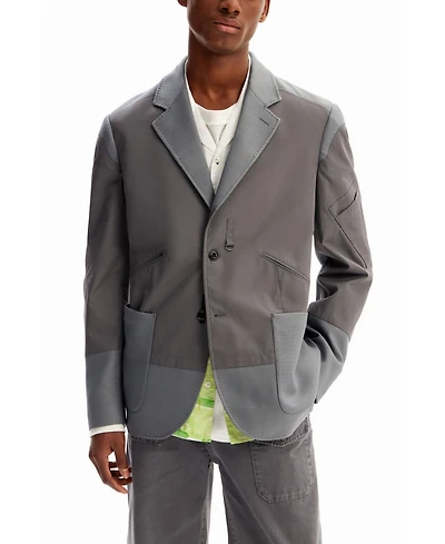 Desigual Men's Hybrid pockets blazer