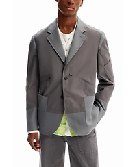 Desigual Men's Hybrid pockets blazer