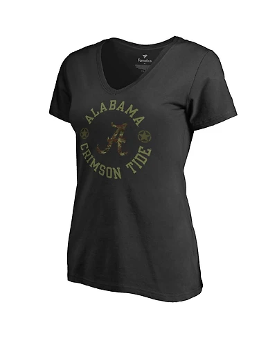 Fanatics Mto Label Women's Black Alabama Crimson Tide Liberty T-Shirt