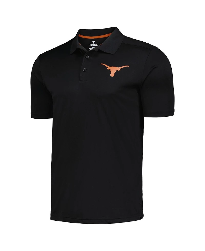 Fanatics Men's Black Texas Longhorns Team Polo Shirt