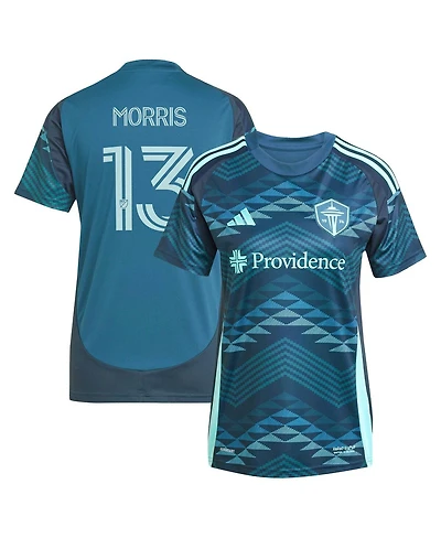 Adidas Women's Jordan Morris Blue Seattle Sounders Fc 2025 The Salish Sea Kit Replica Player Jersey