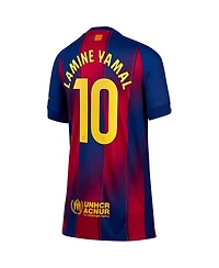 Nike Big Boys and Girls Lamine Yamal Blue Barcelona 2025/26 Home Replica Player Jersey