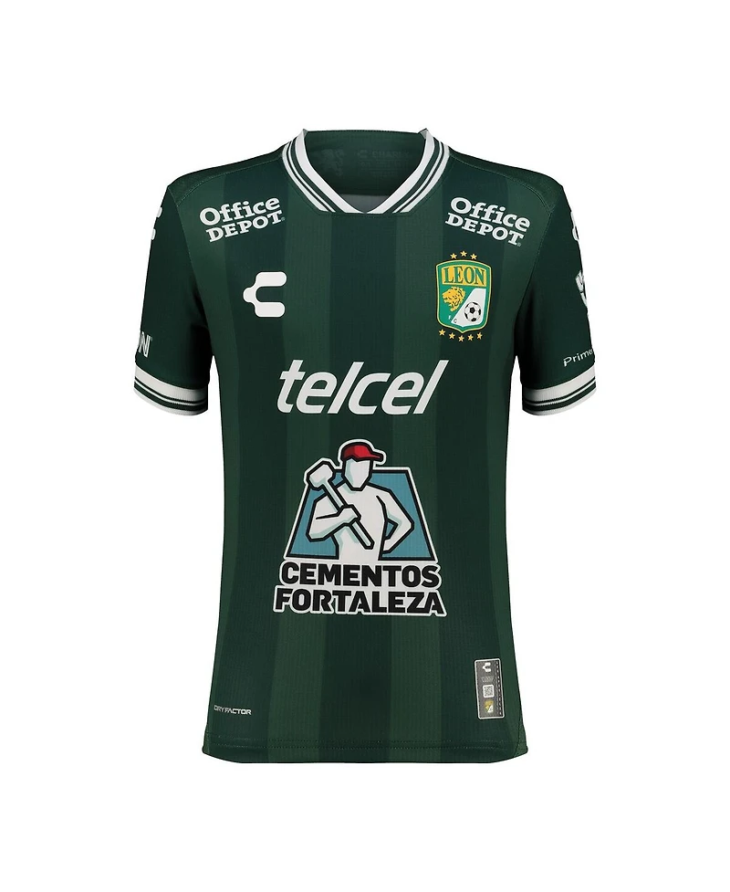 Charly Big Boys and Girls Green Club Leon 2025/26 Home Authentic Jersey