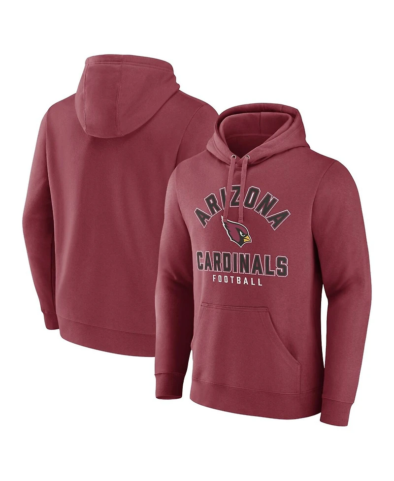 Fanatics Men's Cardinal Arizona Cardinals Between the Pylons Pullover Hoodie