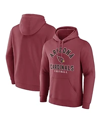 Fanatics Men's Cardinal Arizona Cardinals Between the Pylons Pullover Hoodie