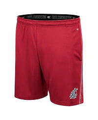 Colosseum Men's Crimson Washington State Cougars Laws of Physics Shorts