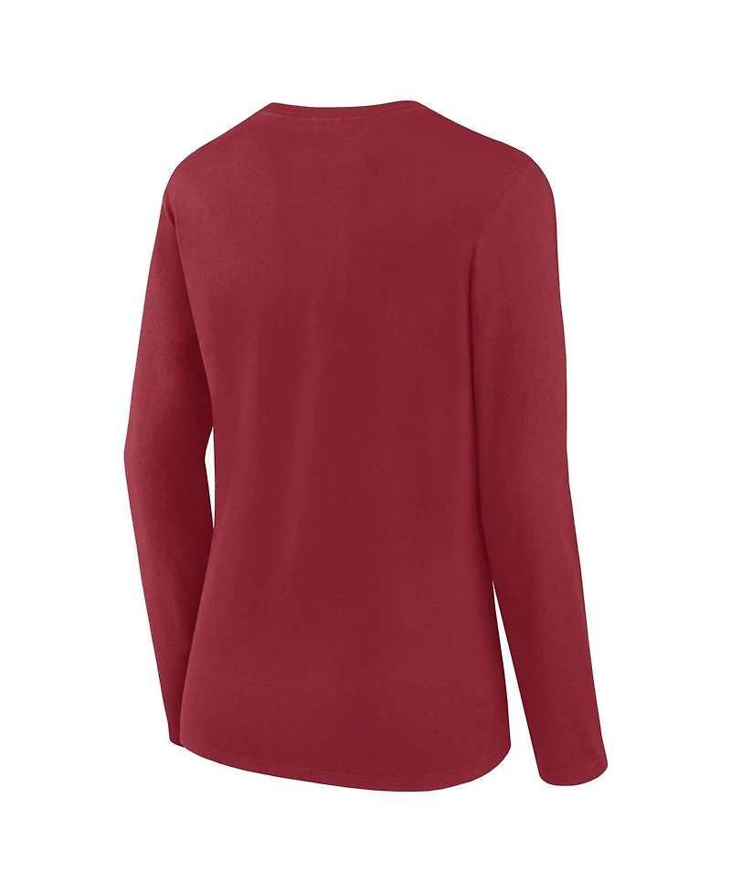 Fanatics Women's Cardinal Arizona Cardinals Cheerleader Long Sleeve T-Shirt
