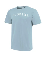 Image One Men's and Women's Light Blue Florida Gators Comfort Colors Fashion Color Arch T-Shirt
