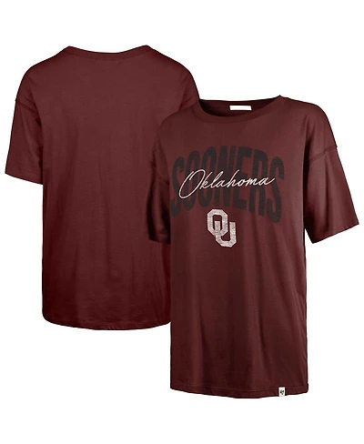 '47 Brand Women's Crimson Oklahoma Sooners Muse Sadie T-Shirt