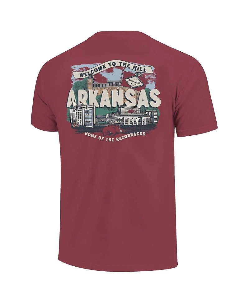Image One Big Boys and Girls Cardinal Arkansas Razorbacks Local Campus Scene T-Shirt