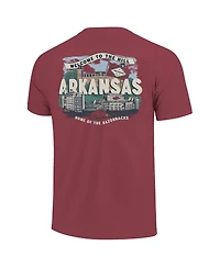 Image One Big Boys and Girls Cardinal Arkansas Razorbacks Local Campus Scene T-Shirt
