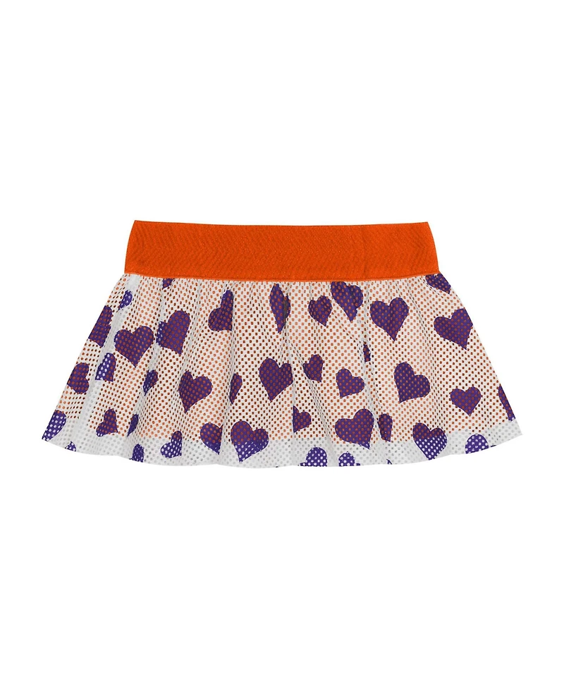 Outerstuff Baby Boys and Girls 2-Piece Clemson Tigers Love My Team Bodysuit Skirt Set