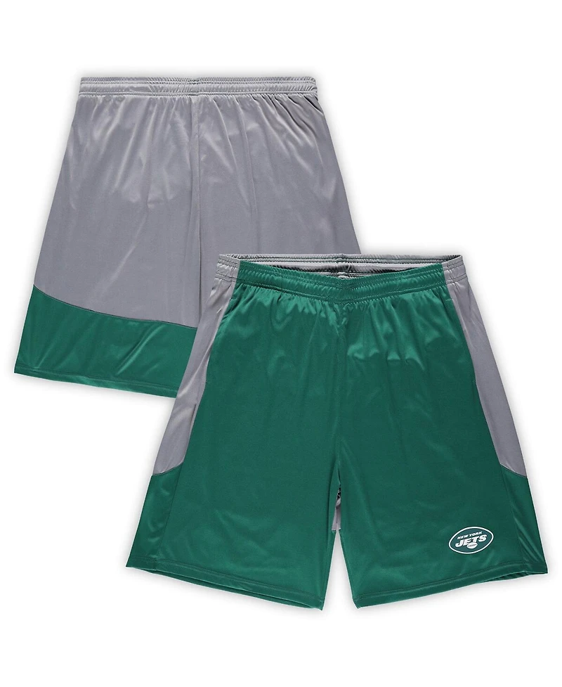 Fanatics Men's Green New York Jets Big Tall Team Logo Shorts