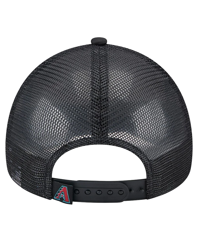 New Era Toddler White/Black Arizona Diamondbacks Painted A-Frame 9FORTY Trucker Adjustable Hat