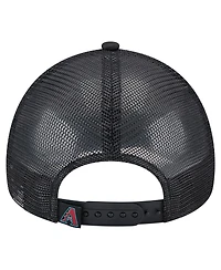 New Era Toddler White/Black Arizona Diamondbacks Painted A-Frame 9FORTY Trucker Adjustable Hat