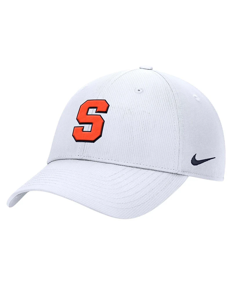 Nike Men's White Syracuse Orange 2025 On-Field Club Performance Adjustable Hat