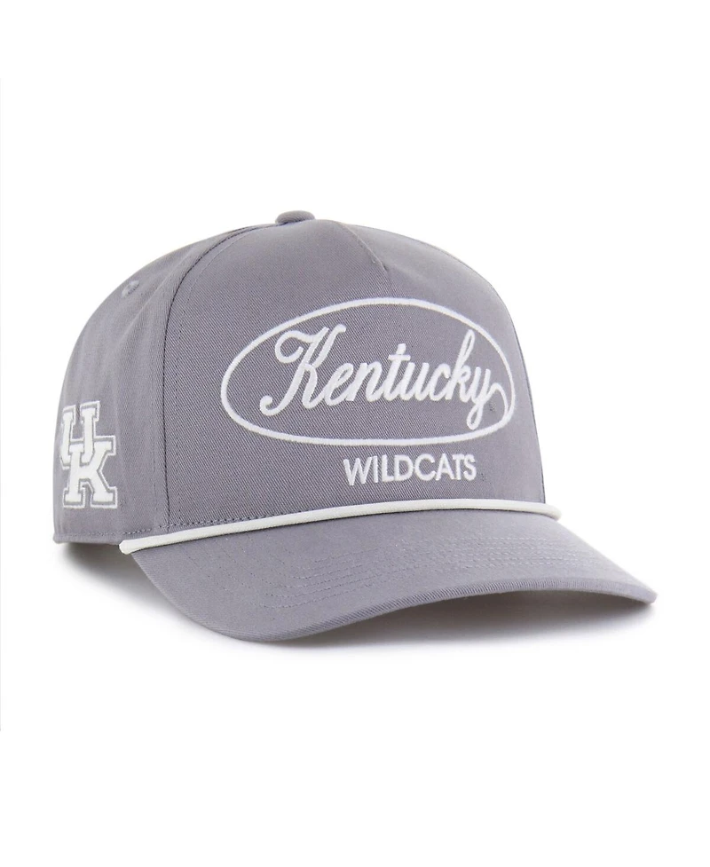 '47 Brand Men's Gray Kentucky Wildcats Contemporary Basics Foundational Rope Hitch Adjustable Hat