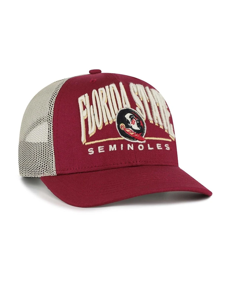 '47 Brand Men's Garnet Florida State Seminoles Arid Adjustable Trucker Hat