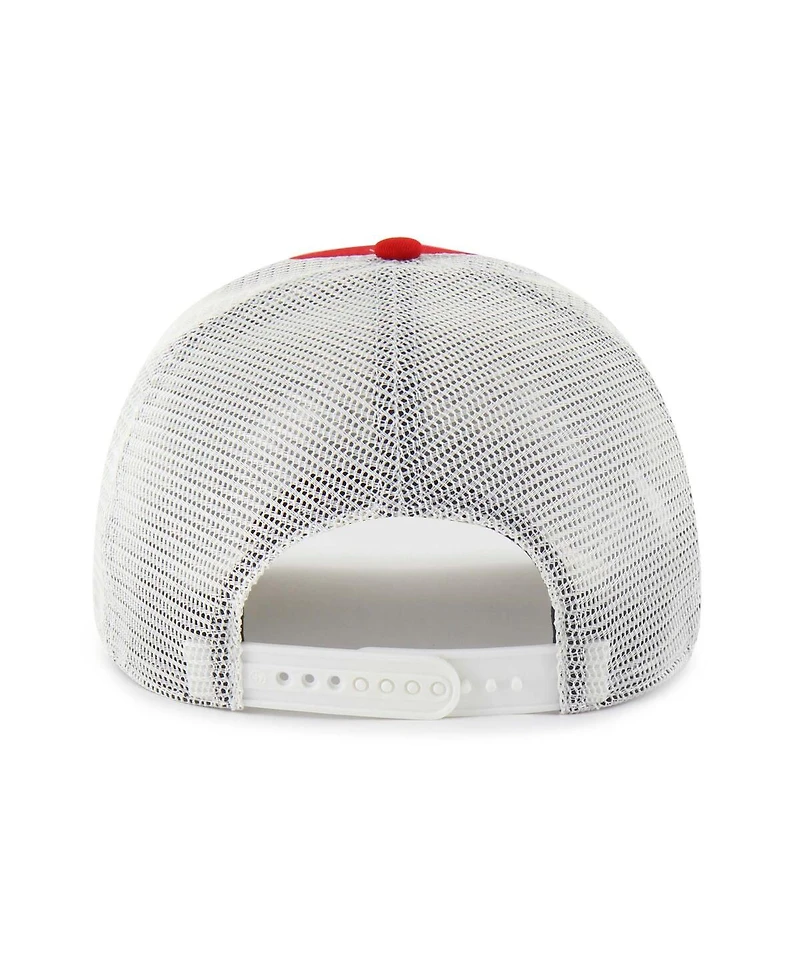 '47 Brand Men's and Women's Scarlet Nebraska Huskers Contemporary Basics Foundation Trucker Hitch Adjustable Hat