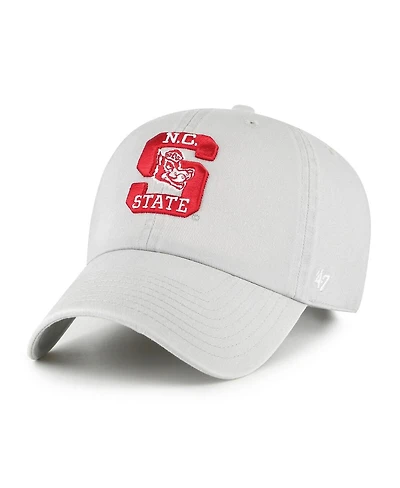 '47 Brand Men's Gray Nc State Wolfpack Vault Clean Up Adjustable Hat